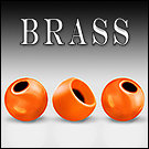 Головка латунь Brass Beads Orange Fluo (Hends products)