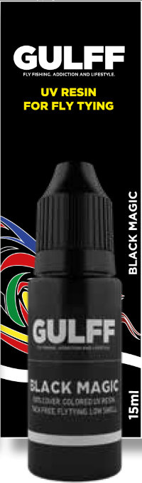 Кольорова смола GULFF REALISTIC COLOR Black Magic, 15ml / Чорна