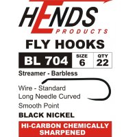 Крючки BL-704 Streamer (Hends products) безбородый