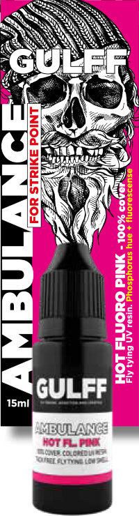 Кольорова смола GULFF AMBULANCE Hot Fluo Pink , 15ml