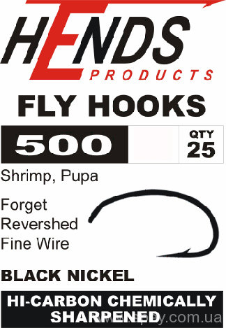 Гачки 500 Shrimp, Pupa (Hends products)