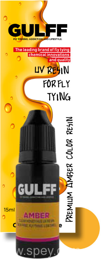 Кольорова смола GULFF COLOR RESIN Amber , 15ml 