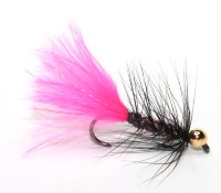 Woolly Bugger - Pink-Black TPG