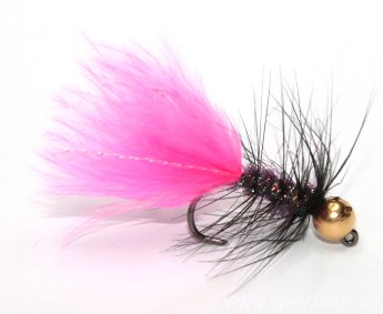 Woolly Bugger - Pink-Black - Jig