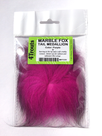 Смужка хутра​ з хвоста мармурової лисиці Marble Fox Tail Medallion (4Trouts)