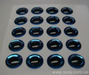 Очі голографічні (4Trouts) кол.BLUE 4,3mm