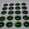 Голографические 3D глазки (4Trouts) цв.GREEN 4,8mm