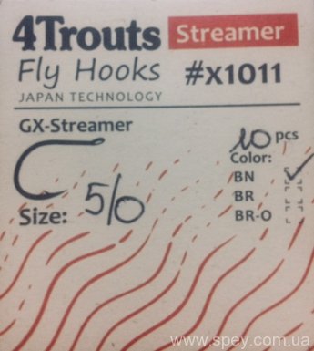 КРЮЧОК #x1011 GX-Streamer (4TROUTS)