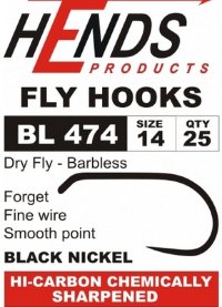 Гачки BL-474 Dry Fly (Hends products) безбородий